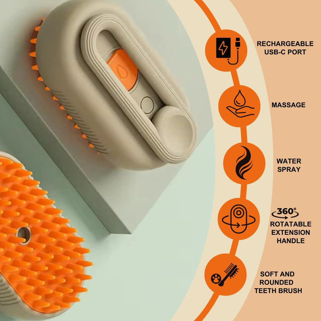 3-in-1 Viral Steamy Pet Brush