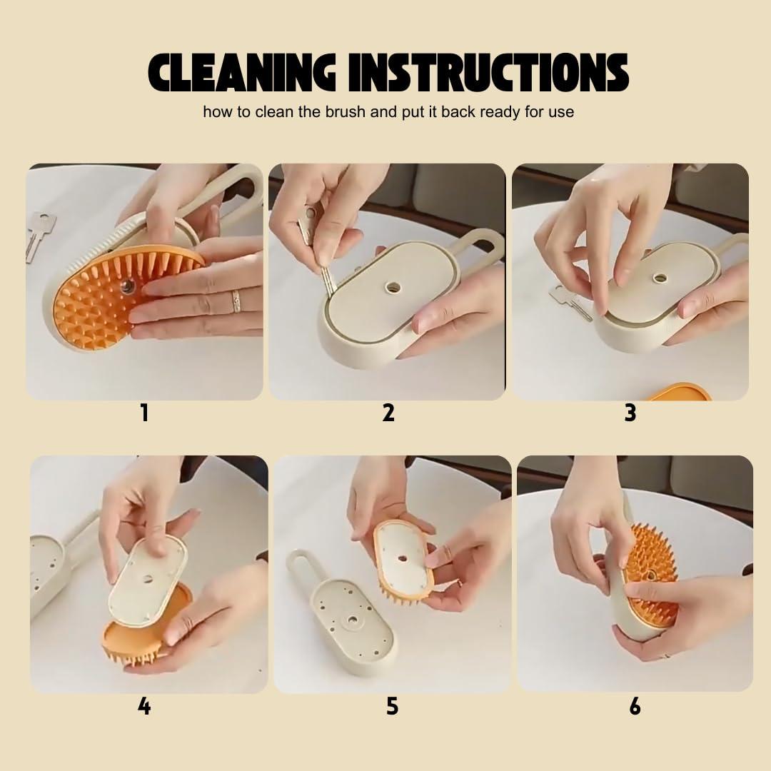 3-in-1 Viral Steamy Pet Brush